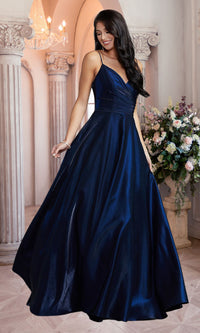 PromGirl Long Shimmer Ball Gowns for Prom
