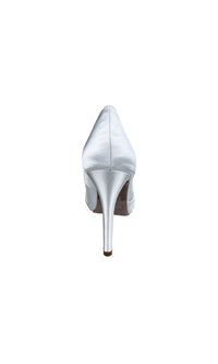 White Peep Toe Pump Prom Shoes 51716