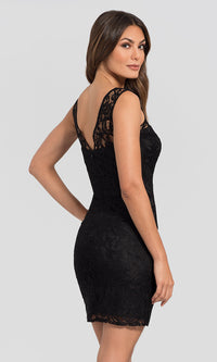 Dancing Queen-Sleeveless Short Lace Homecoming Party Dress
