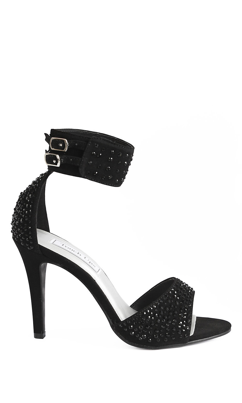 Touch Ups-Open Toe 3.5in Black Heel