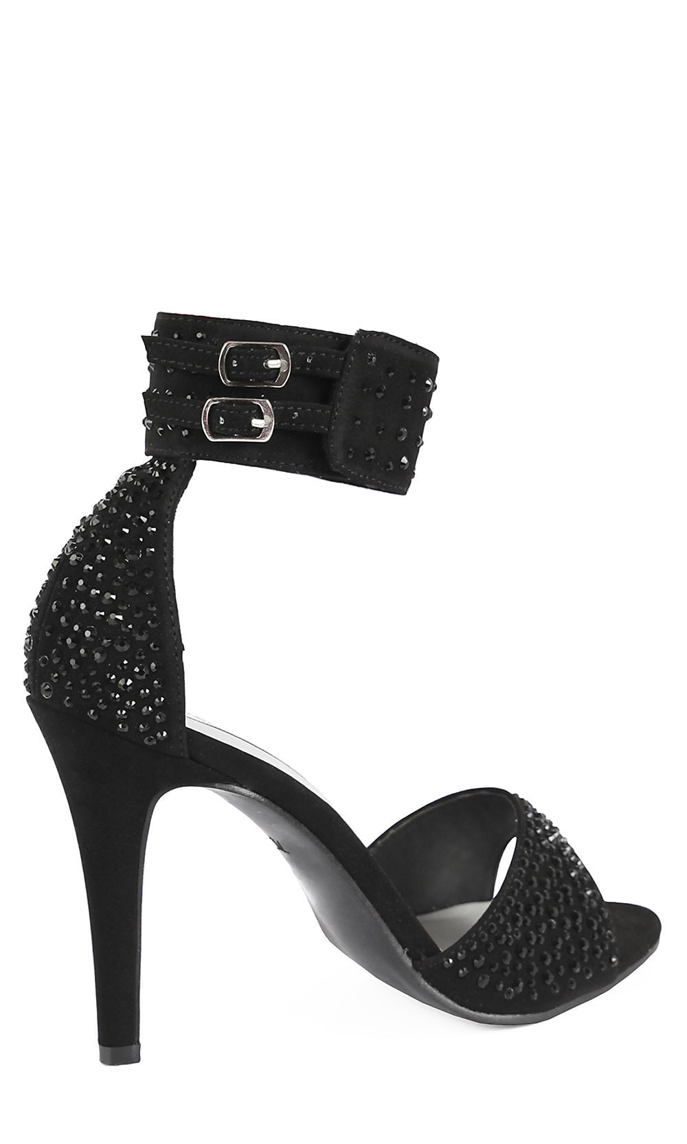 Touch Ups-Open Toe 3.5in Black Heel