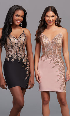 Promgirl Private Label-PromGirl Corset-Bodice Short Homecoming Dress