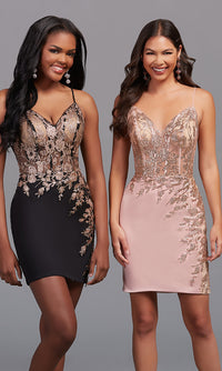 Promgirl Private Label-PromGirl Corset-Bodice Short Homecoming Dress