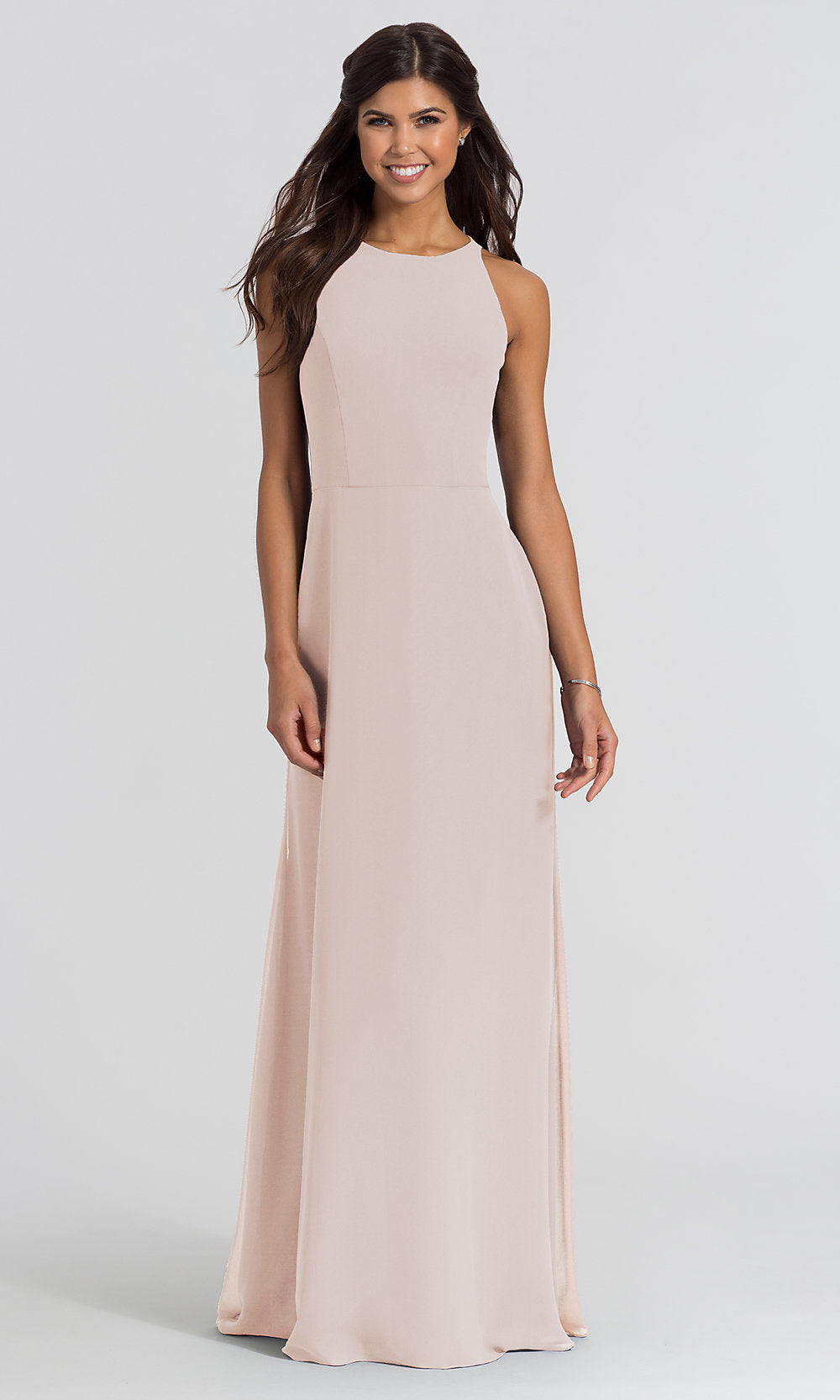 Long Designer Hayley Paige Bridesmaid Dress PromGirl