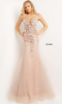 Jovani-Embellished Sheer-Corset Blush Jovani Prom Dress