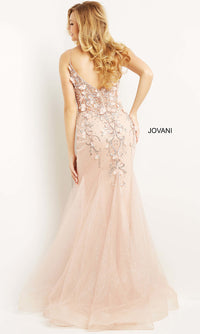 Jovani-Embellished Sheer-Corset Blush Jovani Prom Dress