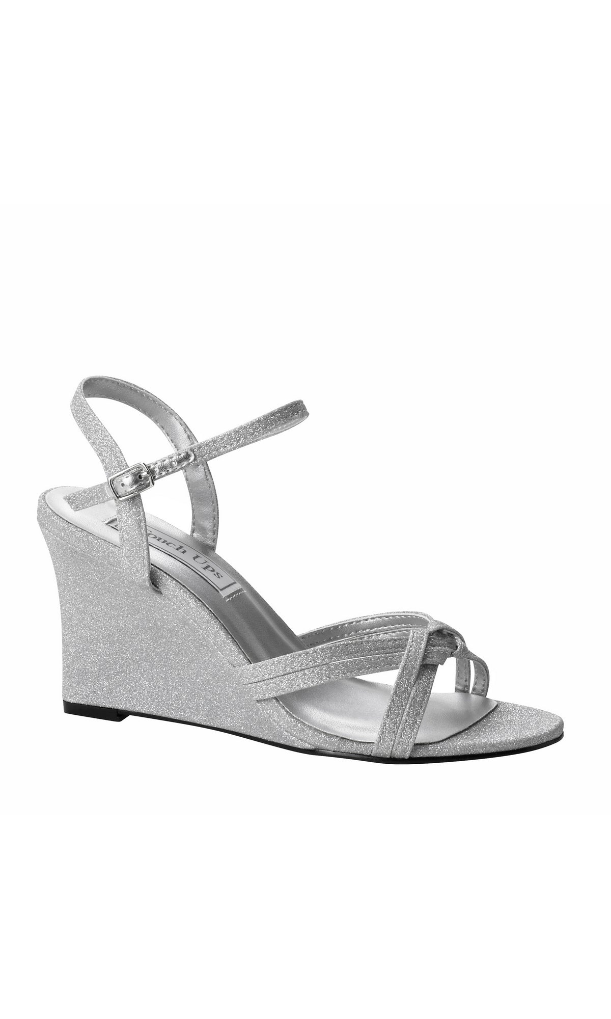 grey dress wedges LAURA ASHLEY WOMEN'S BERGMAN DRESS WEDGES GREY FABRIC US SIZE 6 IMPORTED MEDIUM