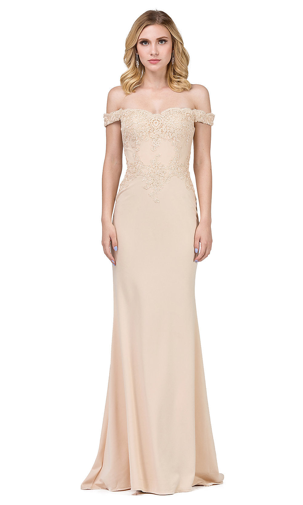 Dancing Queen-Off-the-Shoulder Mermaid Prom Dress with Train