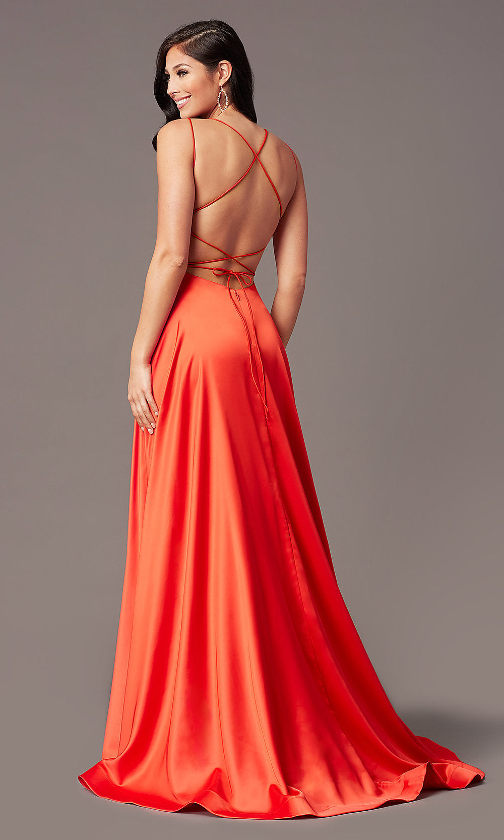 Square-Neck Long Formal Prom Dress by PromGirl