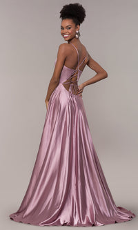 Long Faviana Prom Dress with Back Cut Out