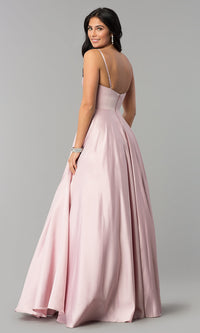 V-Neck Simple Classic Ball Gown for Prom