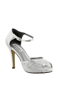 3.5 in Lace White Prom Shoes 46115