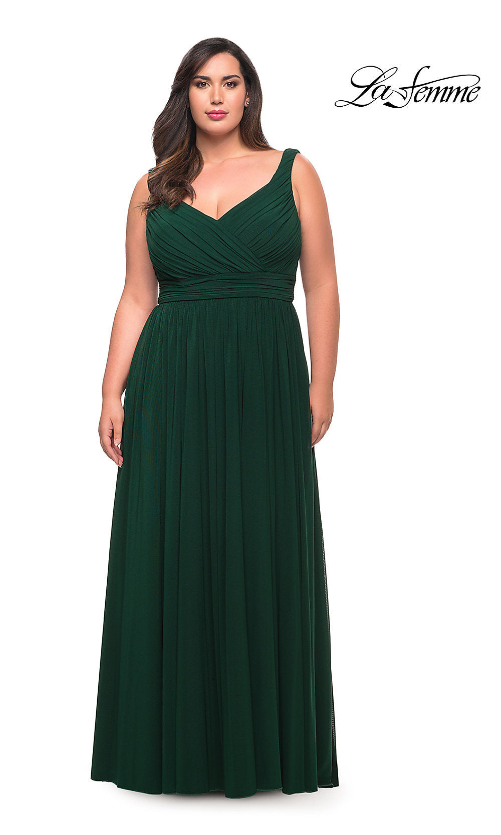 green emerald velvet dress Ever-Pretty Plus Size Empire Waist Budget Bridesmaid Dress with Short Sleeves