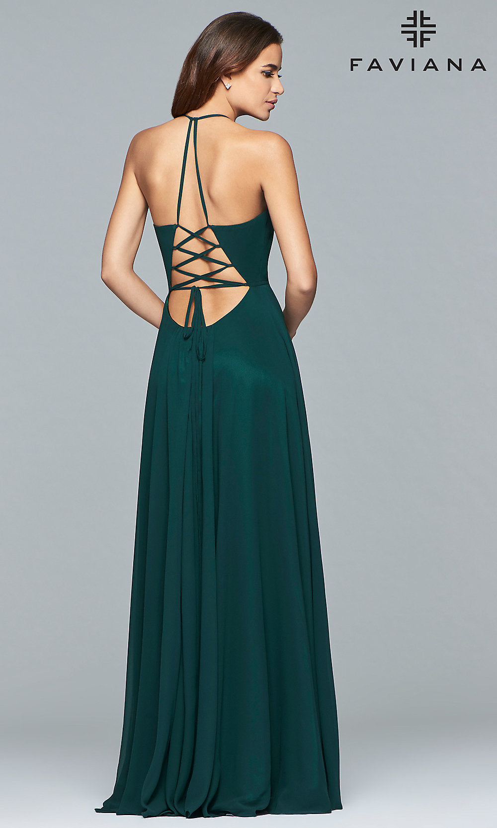 Faviana Corset Back Prom Dress PromGirl