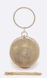 Artini-Rhinestone Disco Ball Clutch Purse