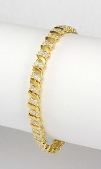 Artini-Cubic Zirconia Bracelet Style 99-CZB1006