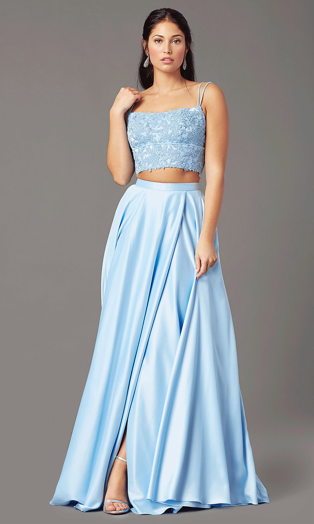 Promgirl Private Label-Long Two-Piece Prom Dress by PromGirl