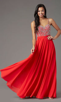 Embellished Sweetheart Long Prom Dress by PromGirl