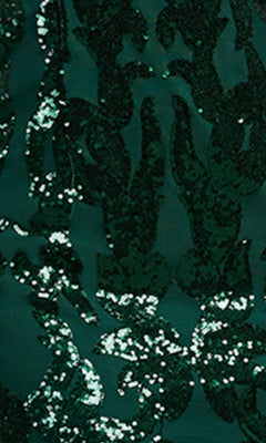 Promgirl Private Label-PromGirl Low-V-Neck Short Sequin Homecoming Dress