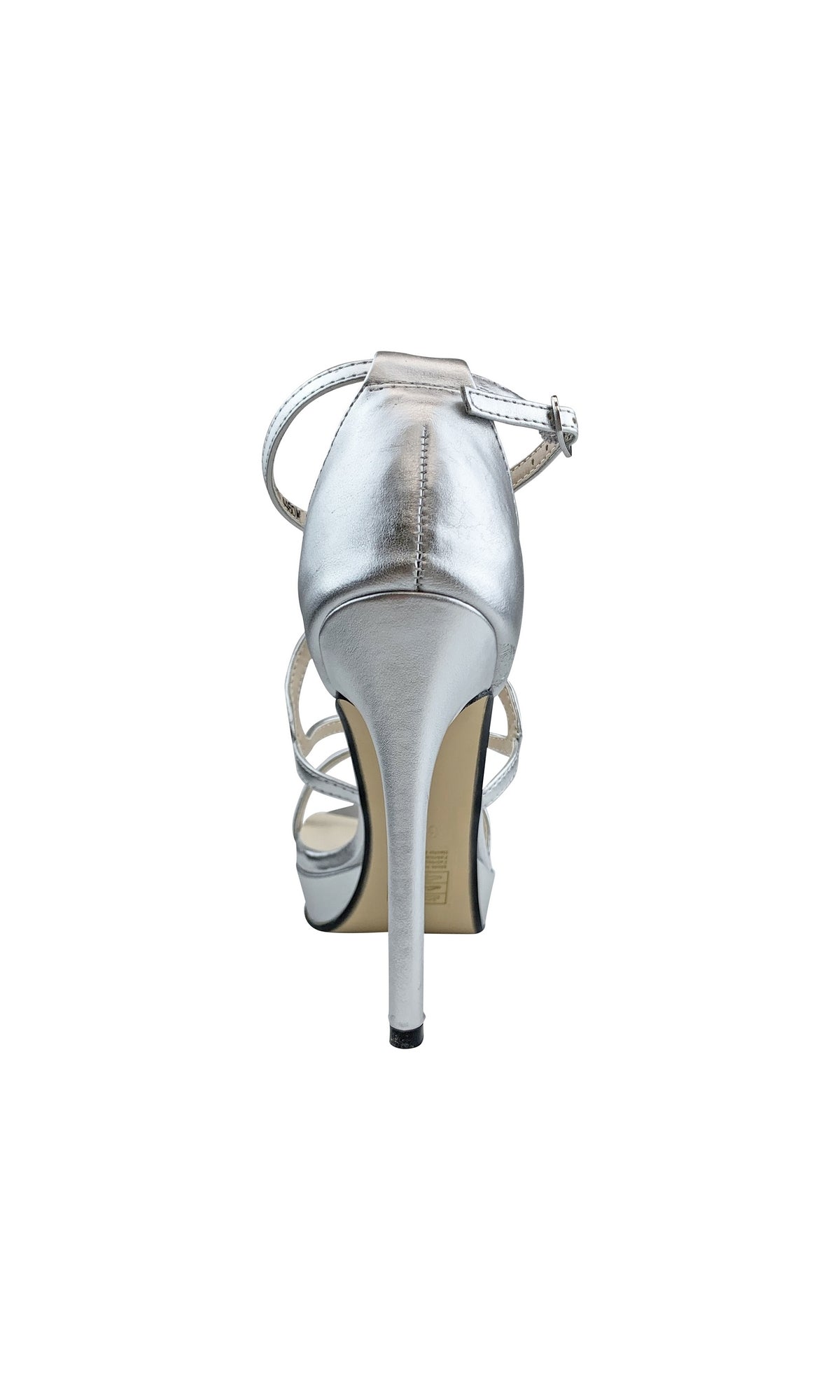 Silver Lennox Platform Sandal by Touch Ups 4460