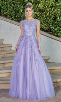 Dancing Queen-Corset-Back Illusion-Sweetheart Long Ball Gown