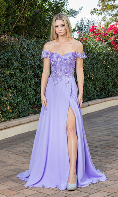 Dancing Queen-Long Corset-Back Prom Dress with Beaded Bodice