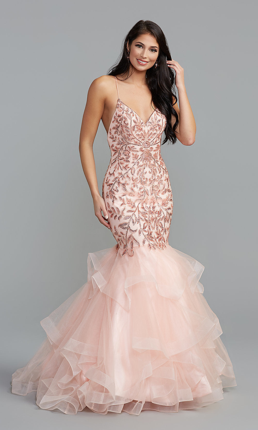 Prom girl mermaid best sale dress