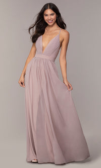Maniju Simply Label-Chiffon Simply Prom Dress with Adjustable Straps