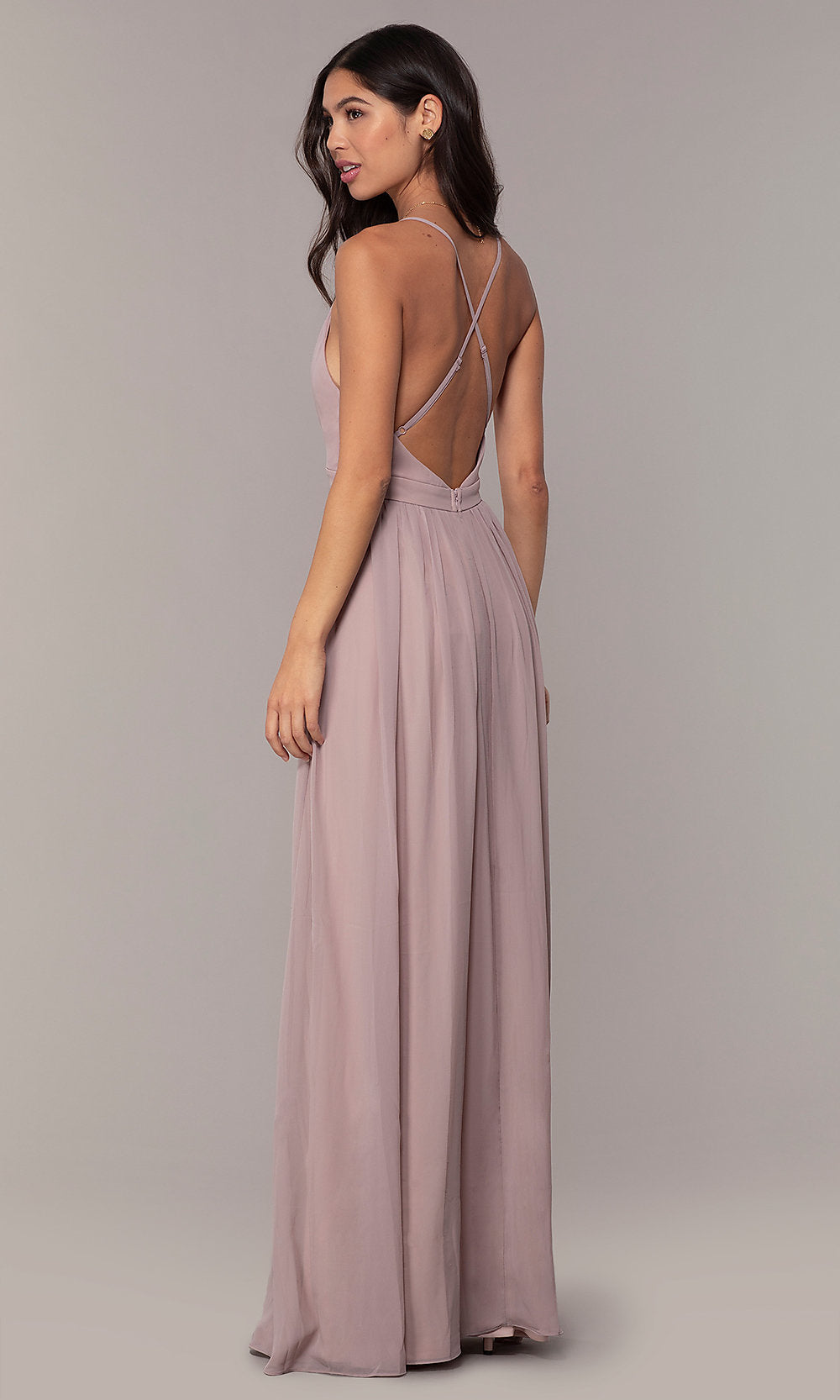 Chiffon Simply Prom Dress with Adjustable Straps