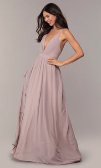 Maniju Simply Label-Chiffon Simply Prom Dress with Adjustable Straps