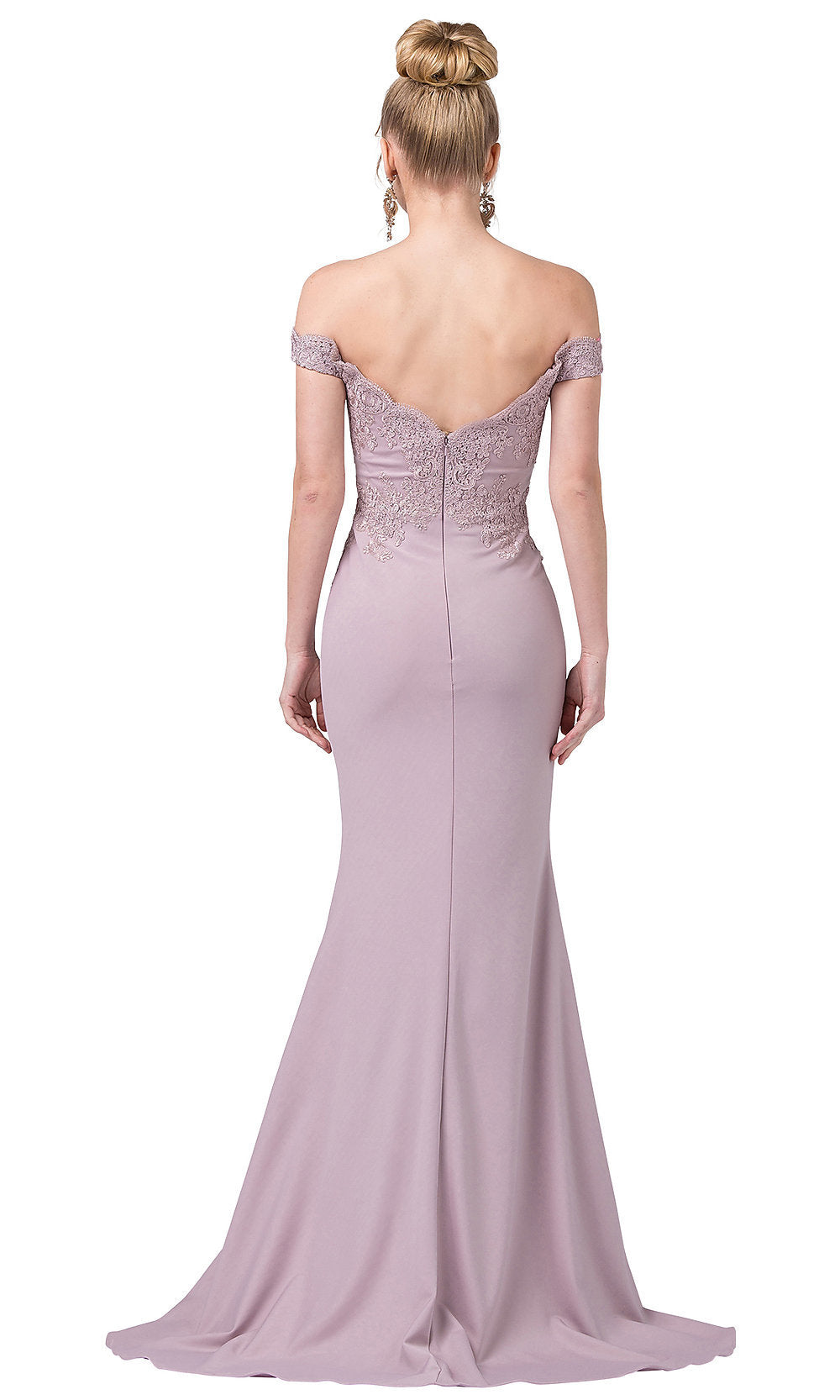 Dancing Queen-Off-the-Shoulder Mermaid Prom Dress with Train