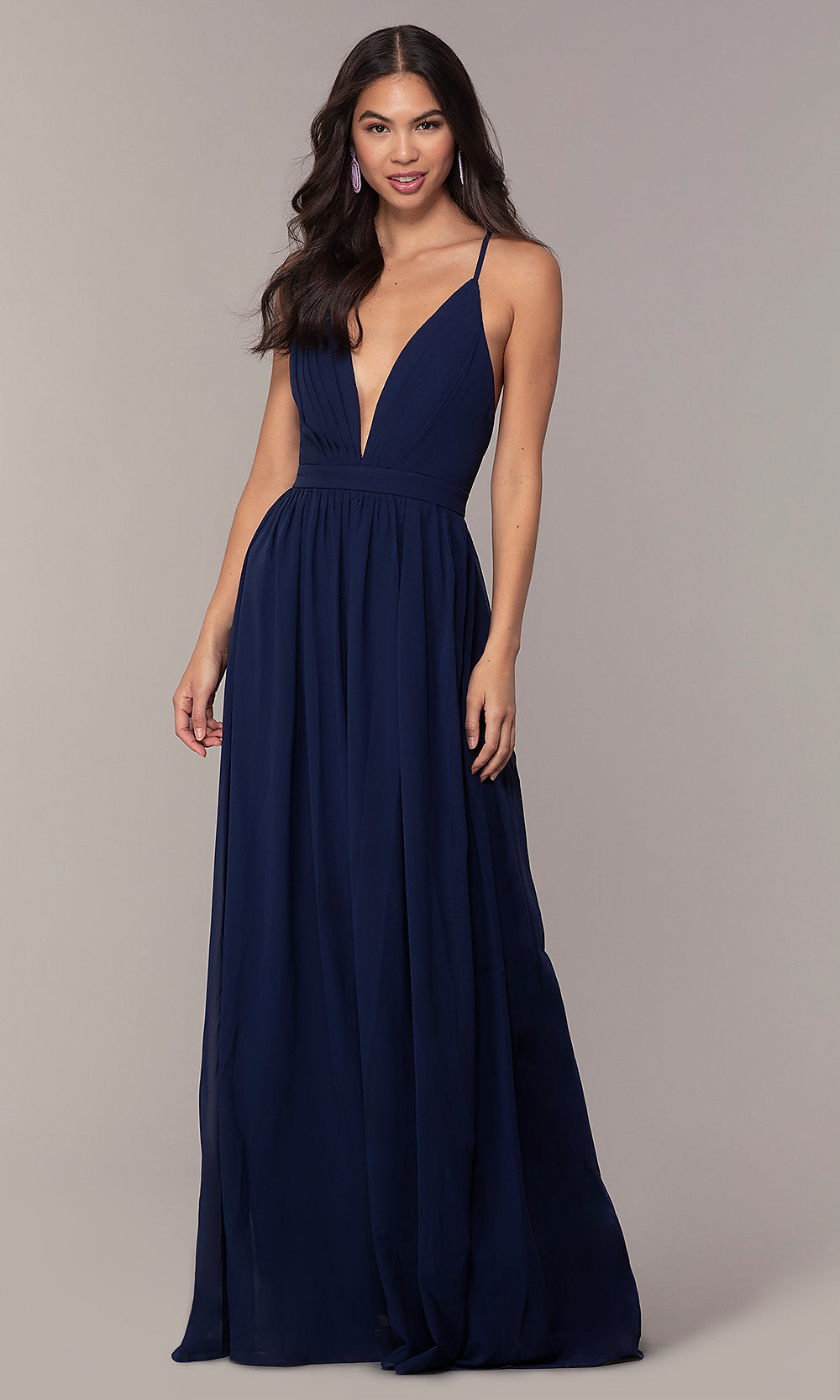 Maniju Simply Label-Chiffon Simply Prom Dress with Adjustable Straps