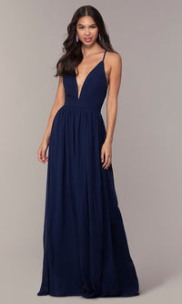Maniju Simply Label-Chiffon Simply Prom Dress with Adjustable Straps