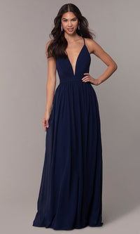 Maniju Simply Label-Chiffon Simply Prom Dress with Adjustable Straps