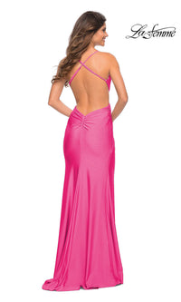 La Femme-Long La Femme Formal Prom Dress with Tonal Beading