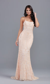 Promgirl Private Label-PromGirl Corset-Back Sexy Long Sequin Prom Dress