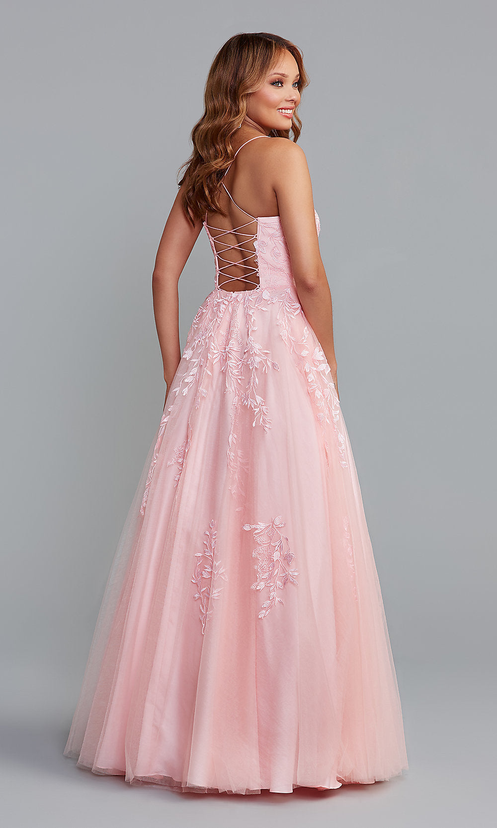 PromGirl Ball Gown Long Prom Dress for Formals