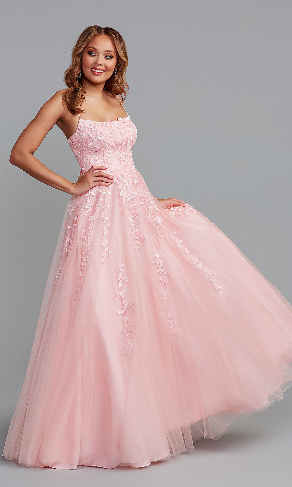 PromGirl Ball Gown Long Prom Dress for Formals