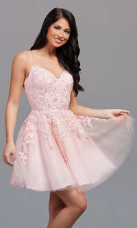 Sweetheart Short Babydoll Prom Dress by PromGirl