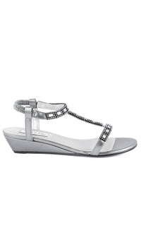 1in Pewter Sandal by Touch Ups 4122