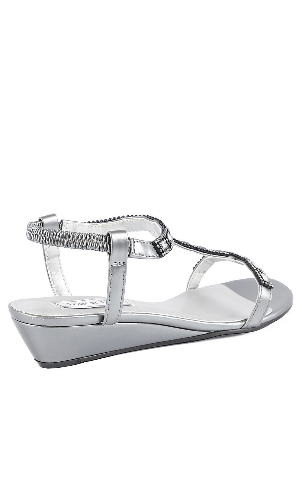 1in Pewter Sandal by Touch Ups 4122