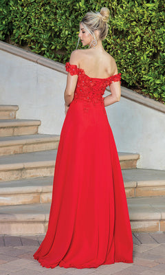 Dancing Queen-Long Corset-Back Prom Dress with Beaded Bodice