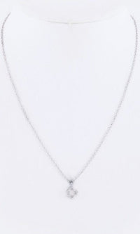 Artini-Cubic Zirconia Clover Pendant Necklace CZP4005