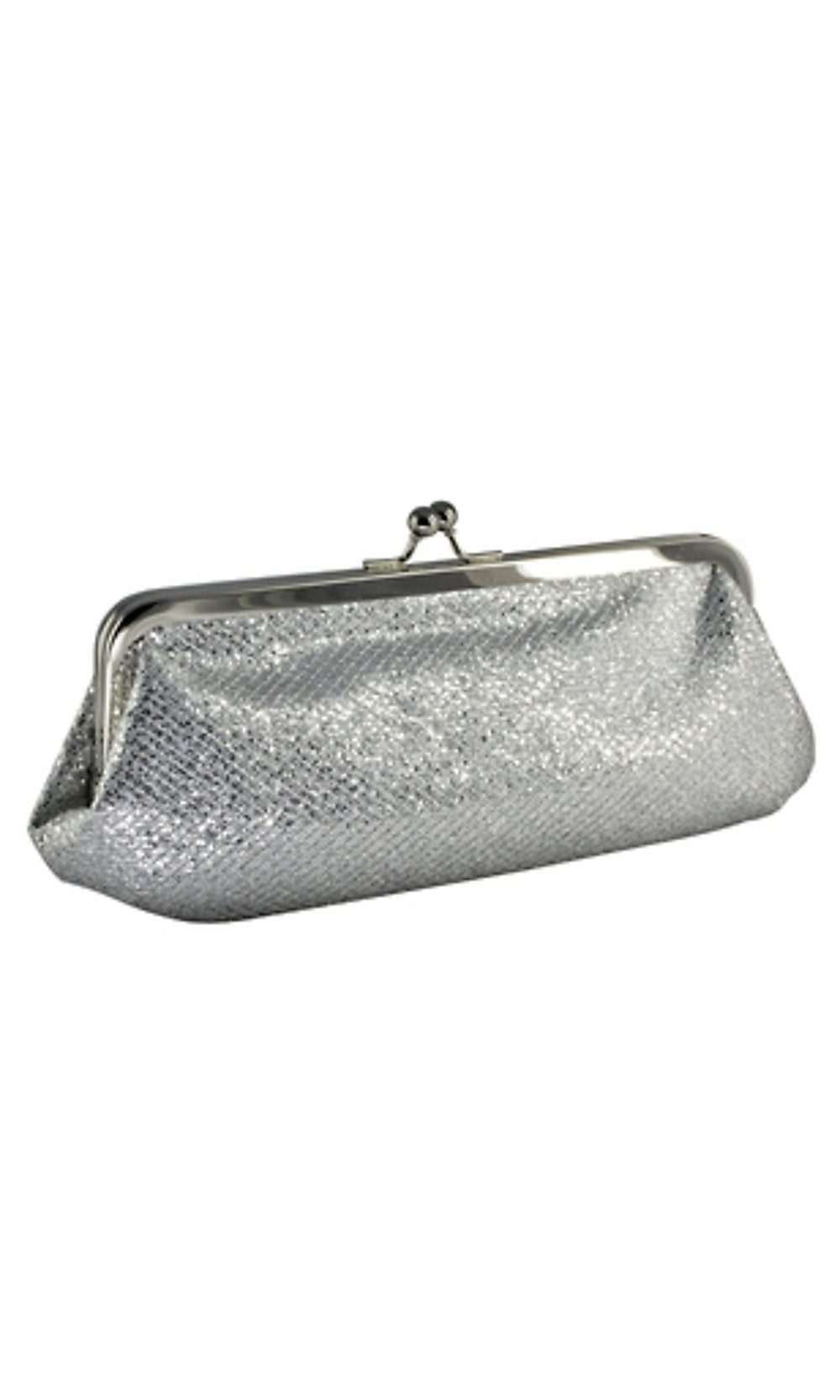 silver dress clutch Silver Crystal Wedding Clutch Purse P3522