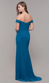 Long Off-the-Shoulder Sweetheart Prom Dress