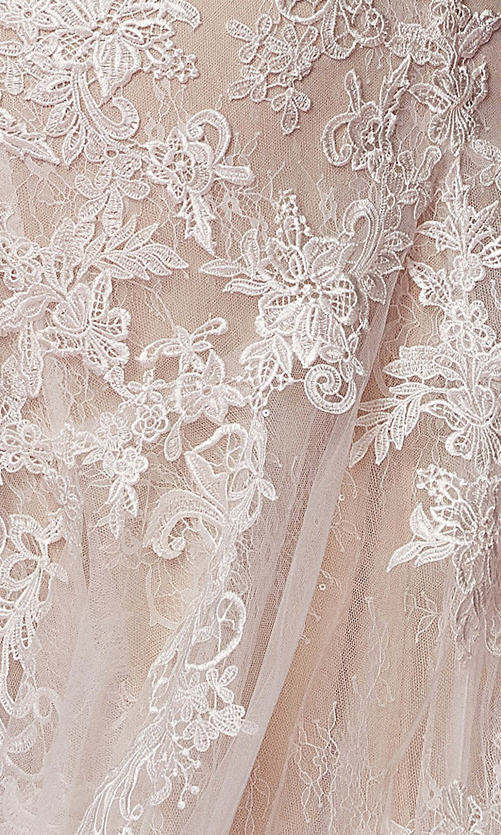 Narianna-Illusion-Lace White Mermaid Long Formal Dress